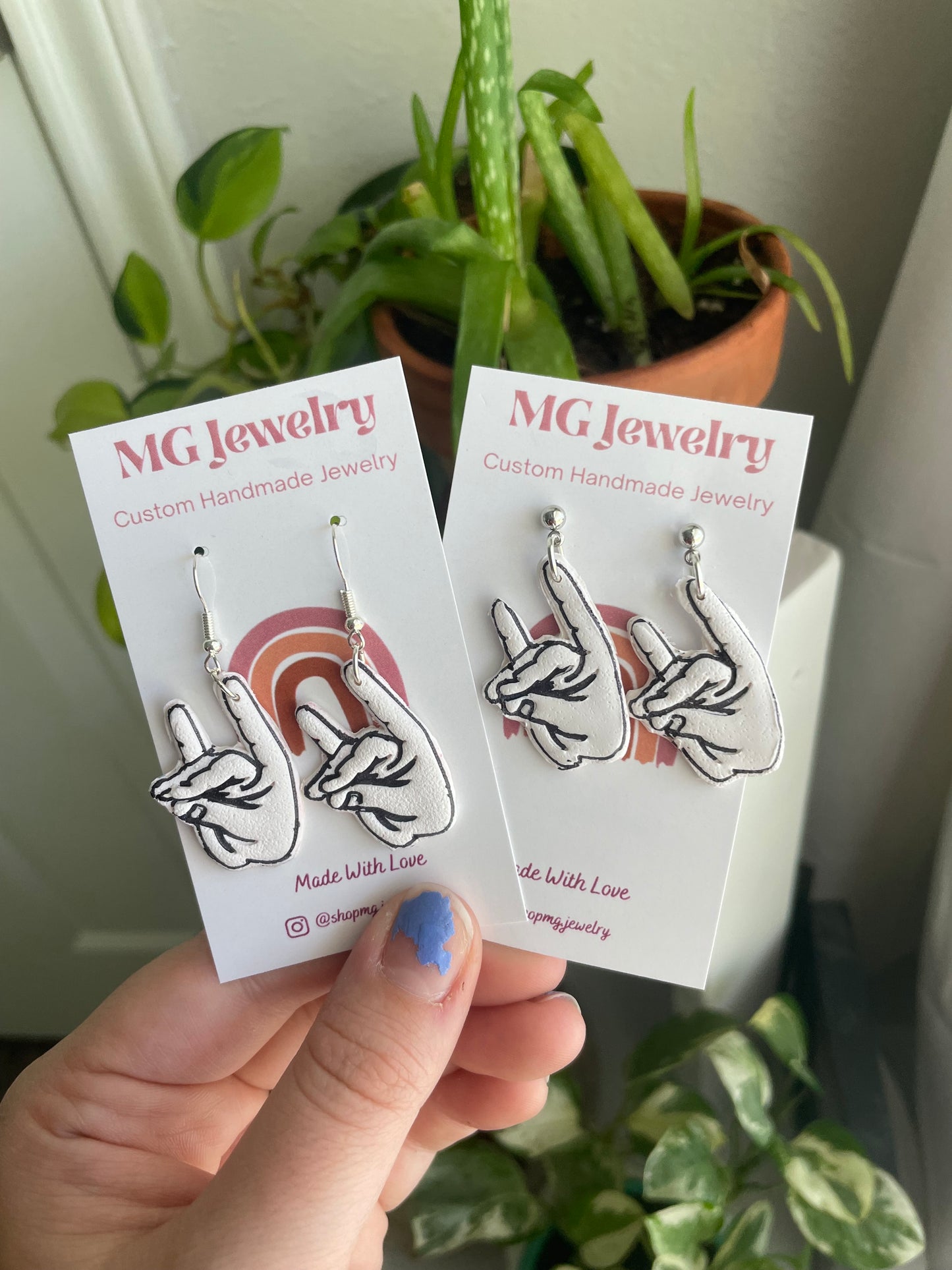 Wolfie Hand Earrings