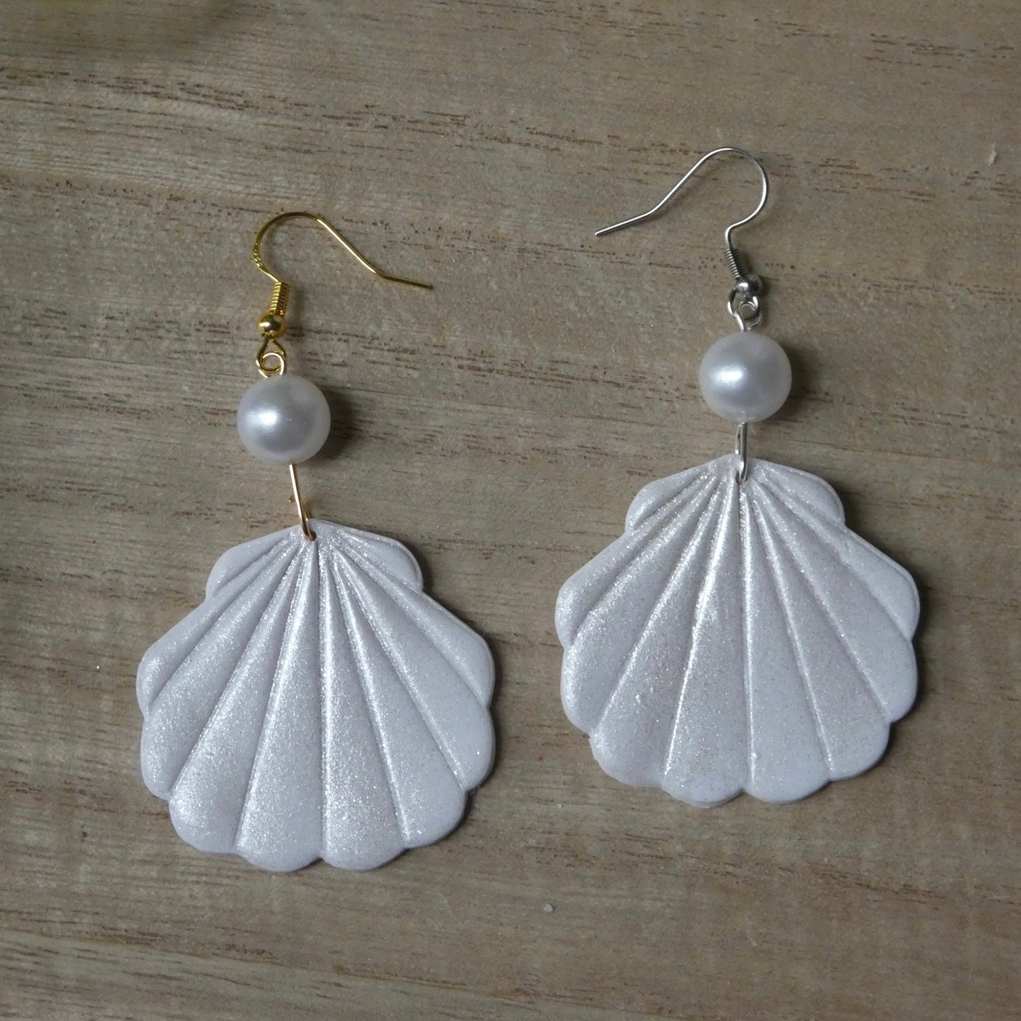 Shimmery Shell Earrings