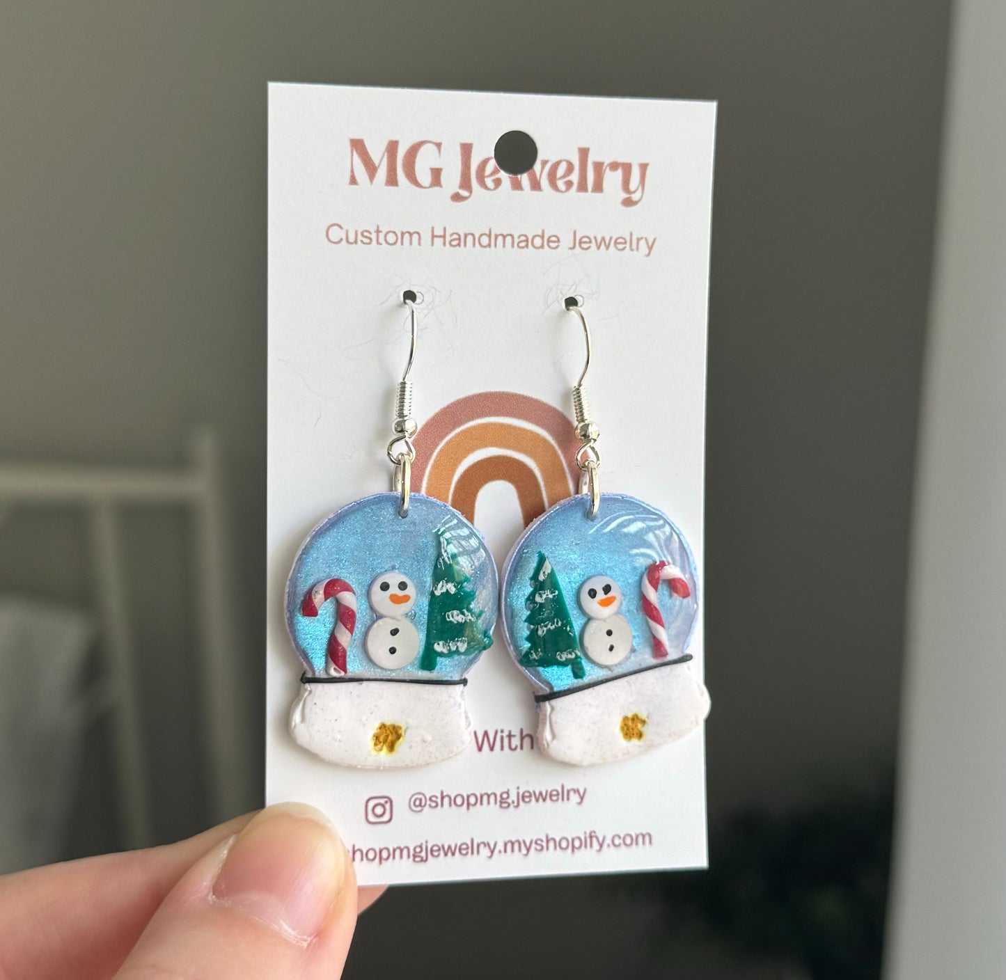 Snow Globe Earrings