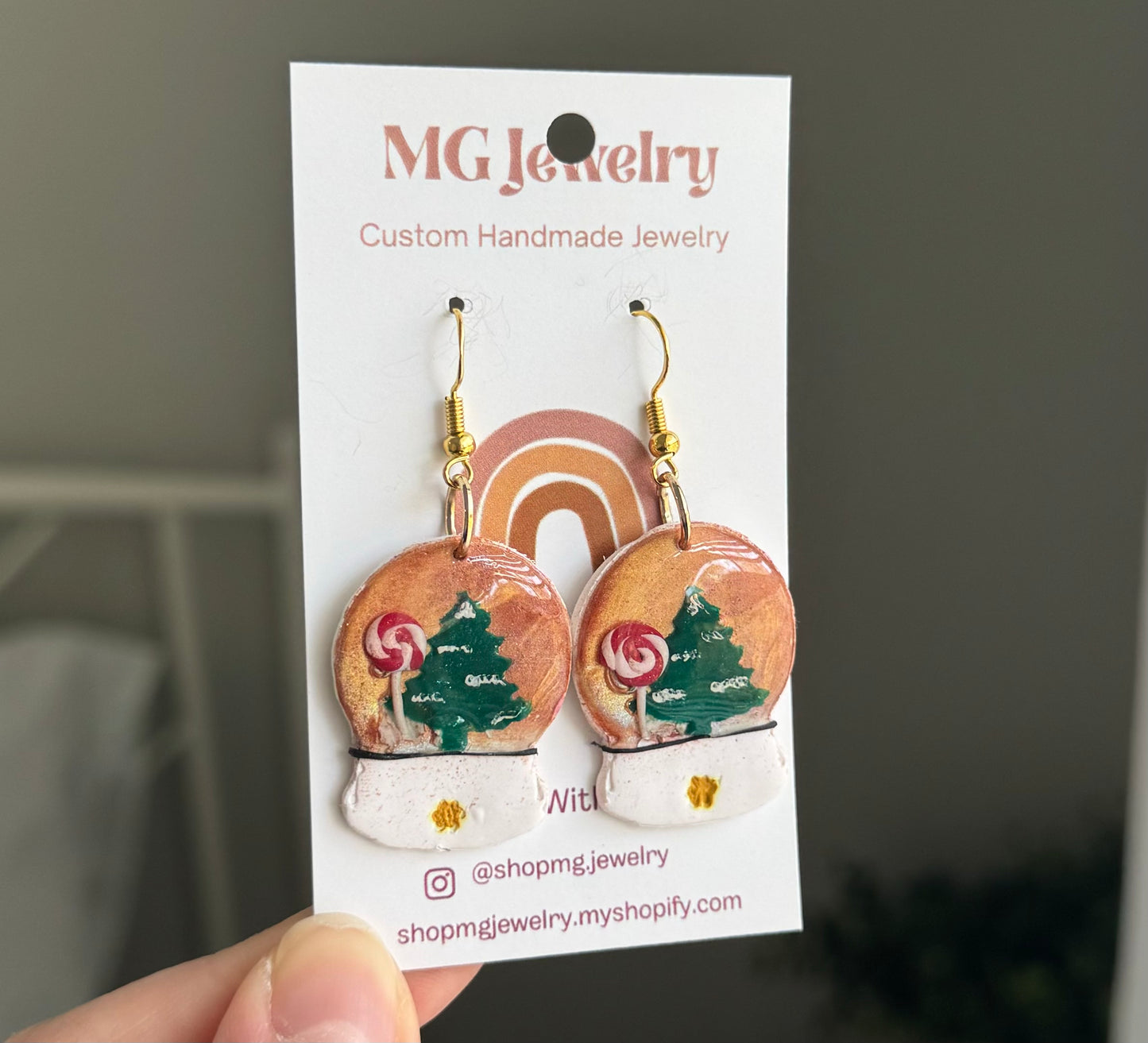 Snow Globe Earrings