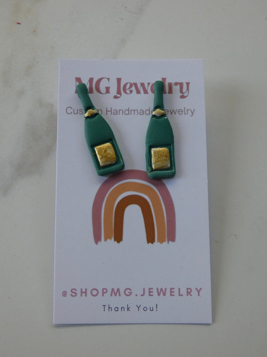 Champagne Bottle Studs