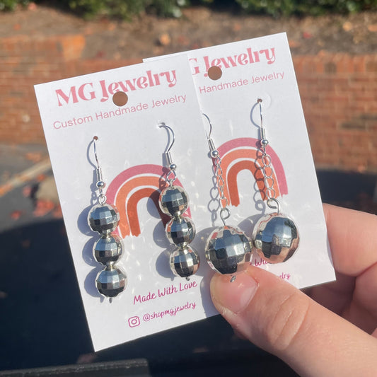 Mirrorball Charm Earrings