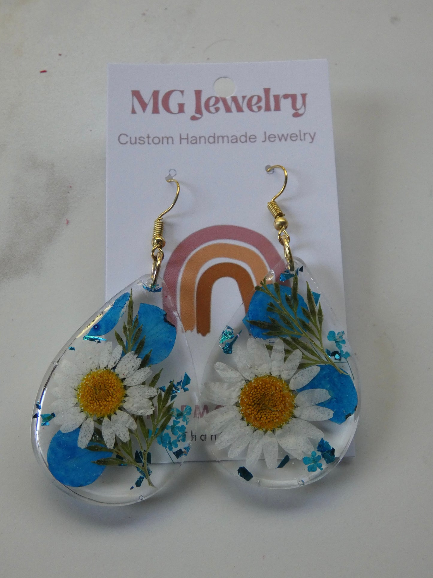 Floral Resin Earrings