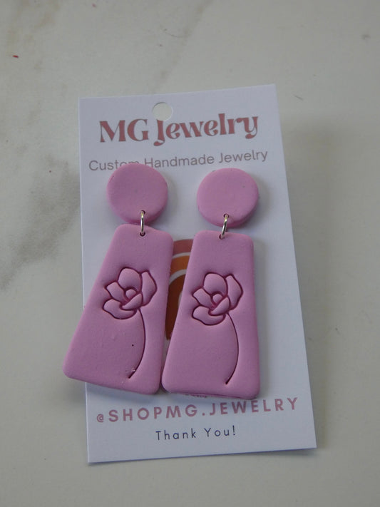 Rose Imprint Earrings