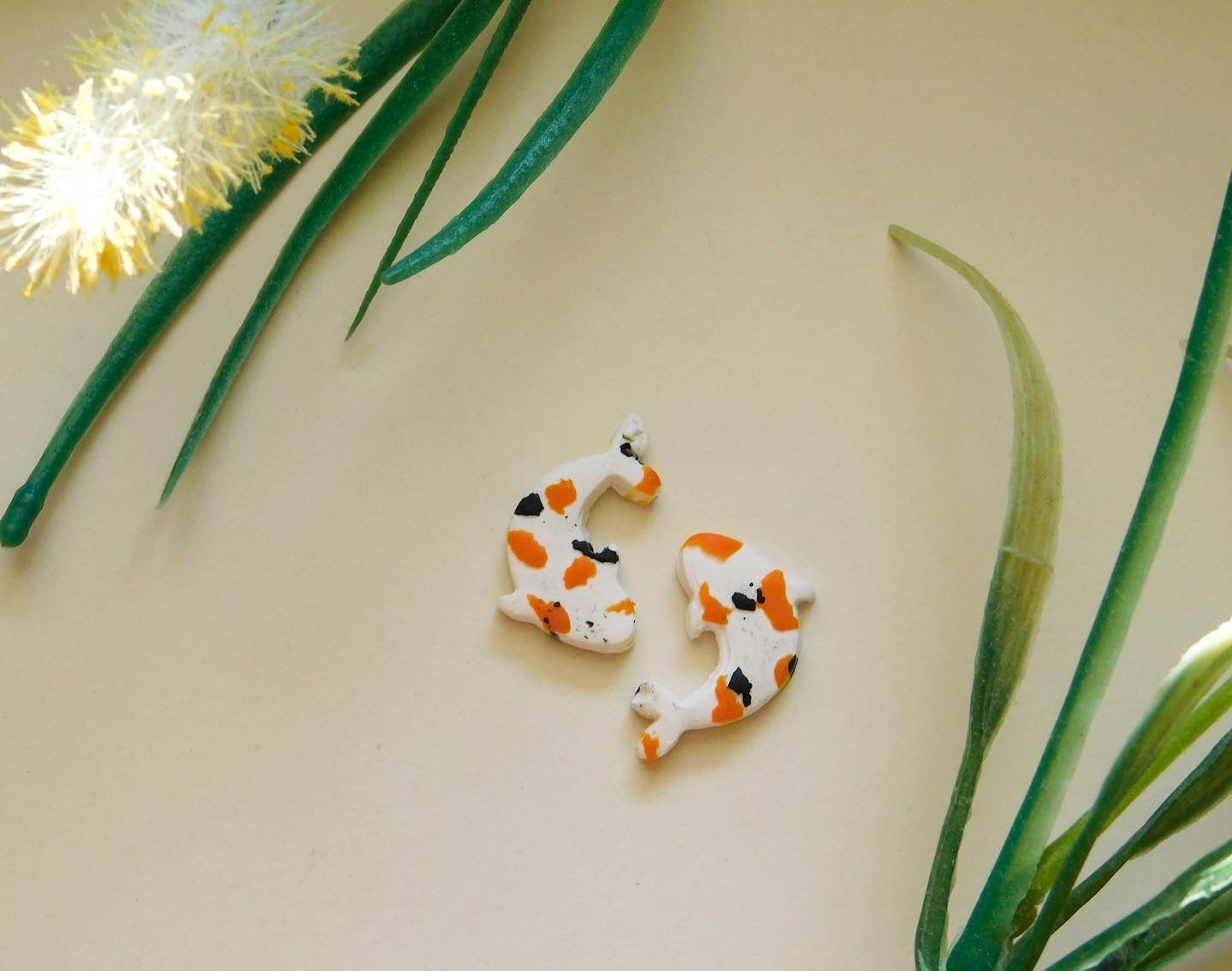 Koi Fish Stud Earrings