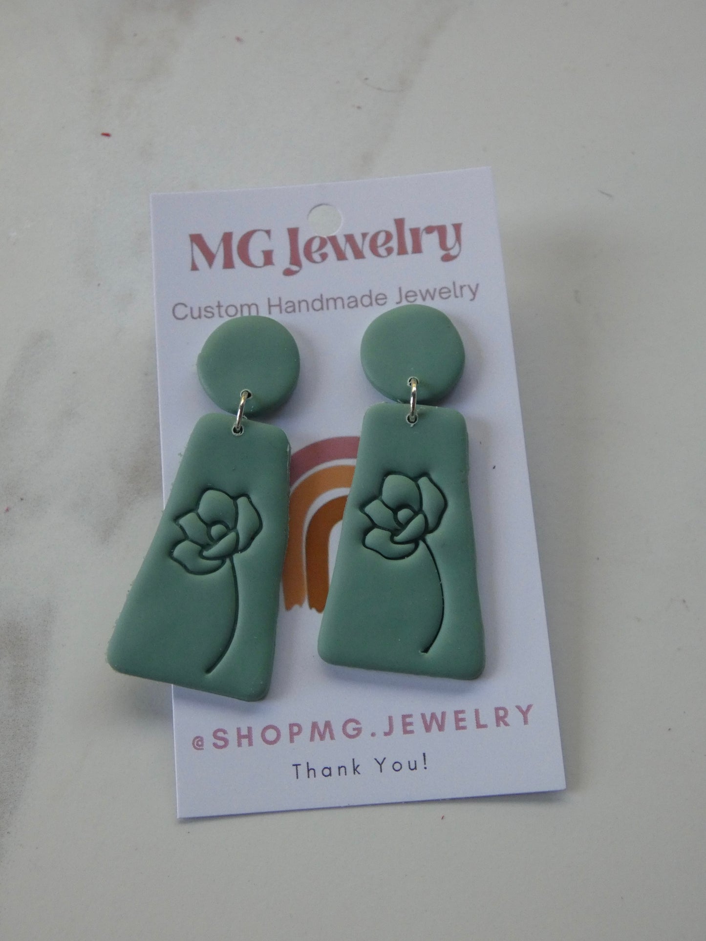 Rose Imprint Earrings