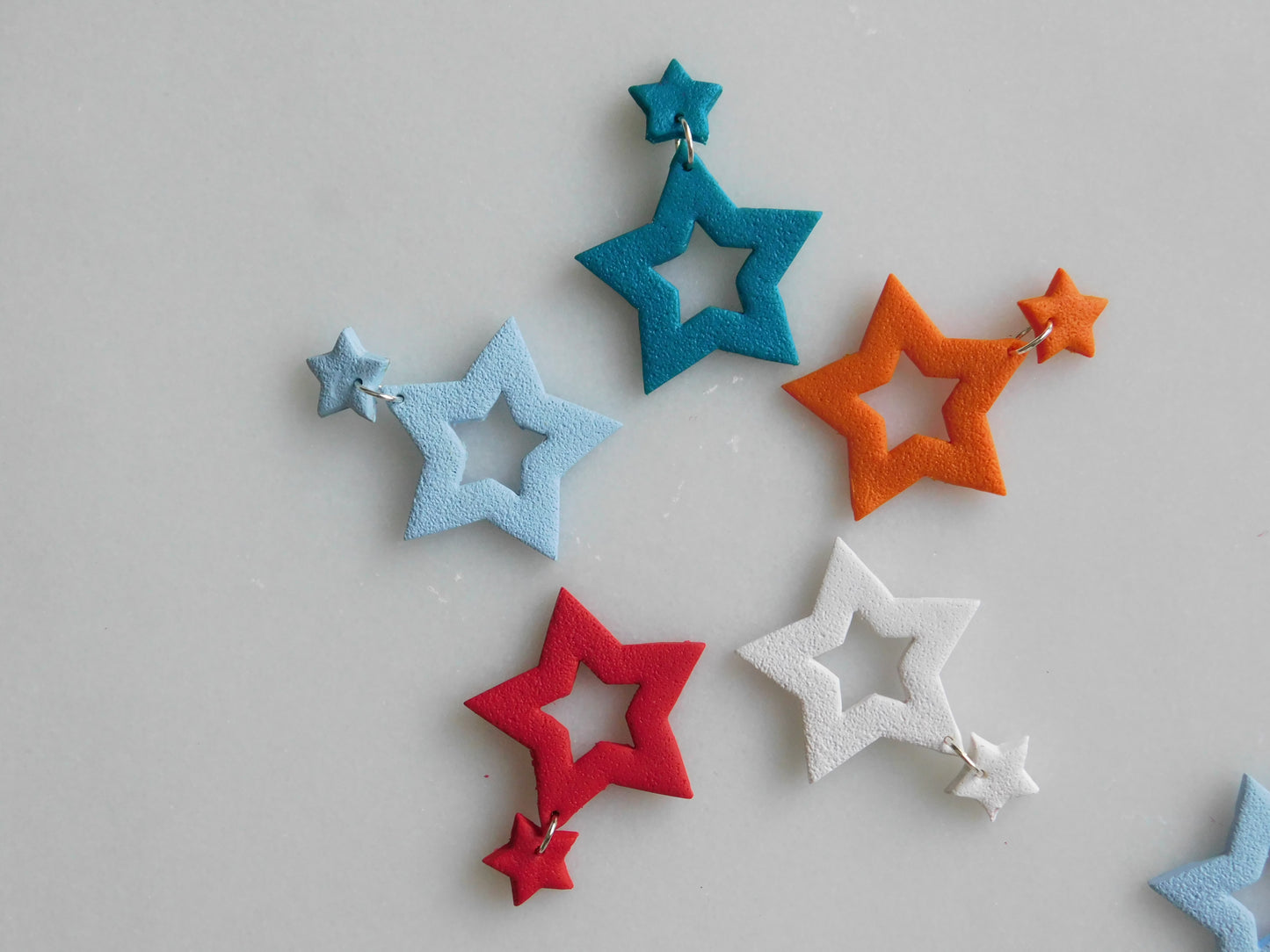 Double Star Earrings