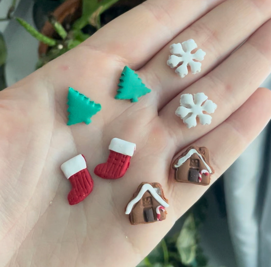 Gingerbread House Stud Earrings