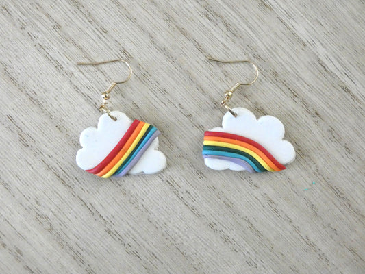 Rainbow Cloud Earrings