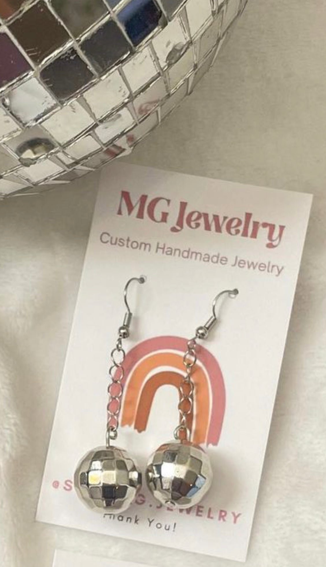 Mirrorball Charm Earrings