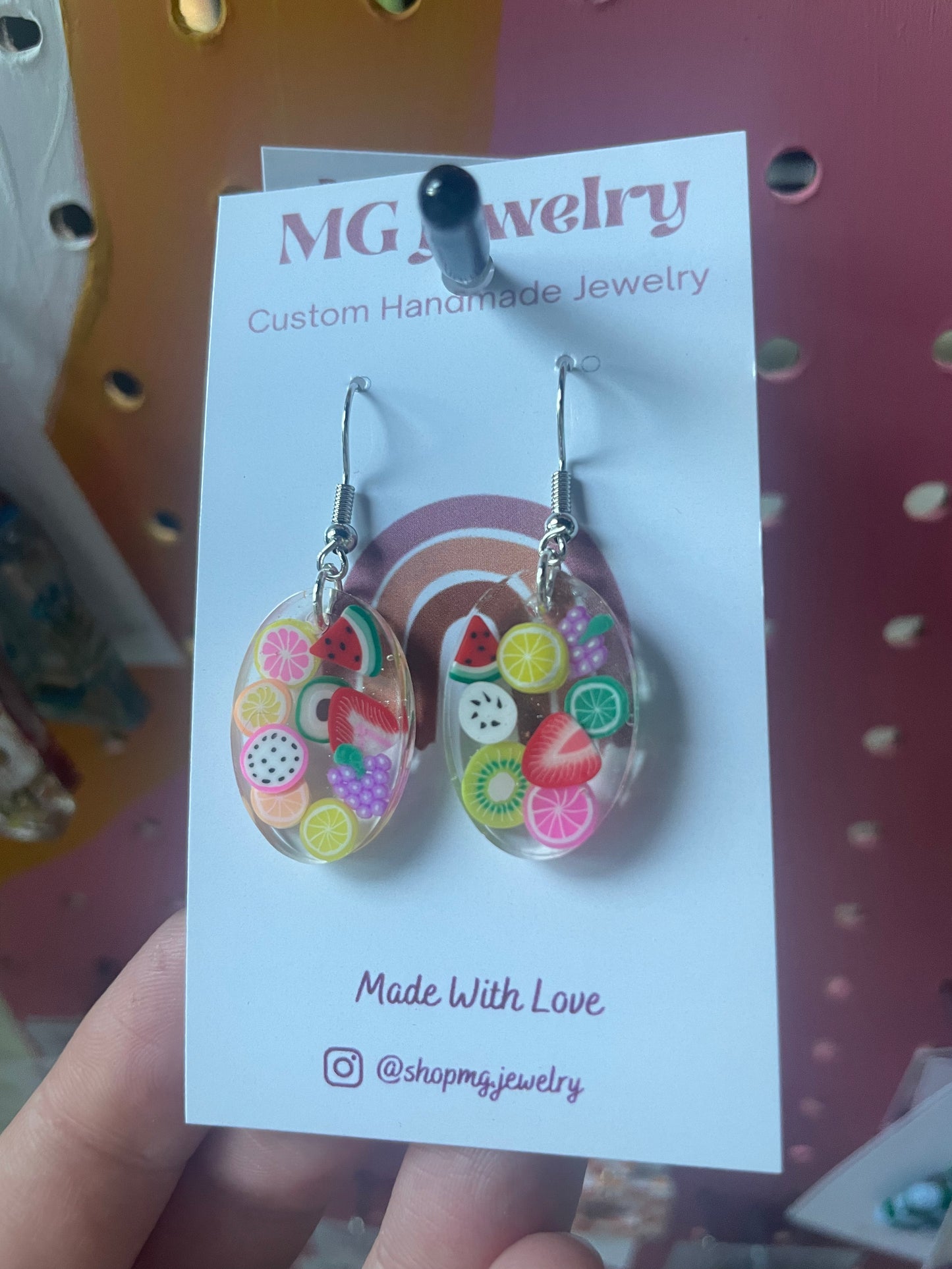 Fruit Resin Earrings