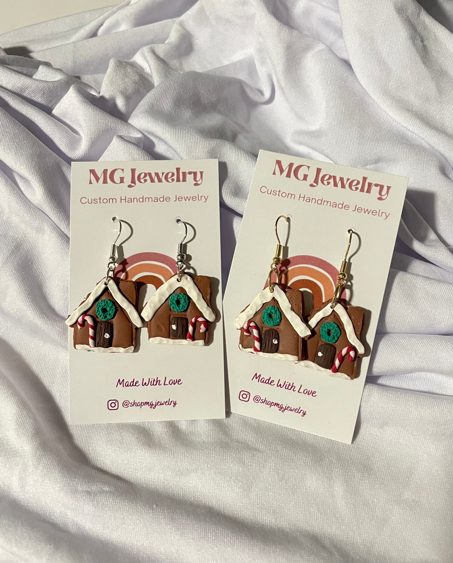 Gingerbread House Earrings