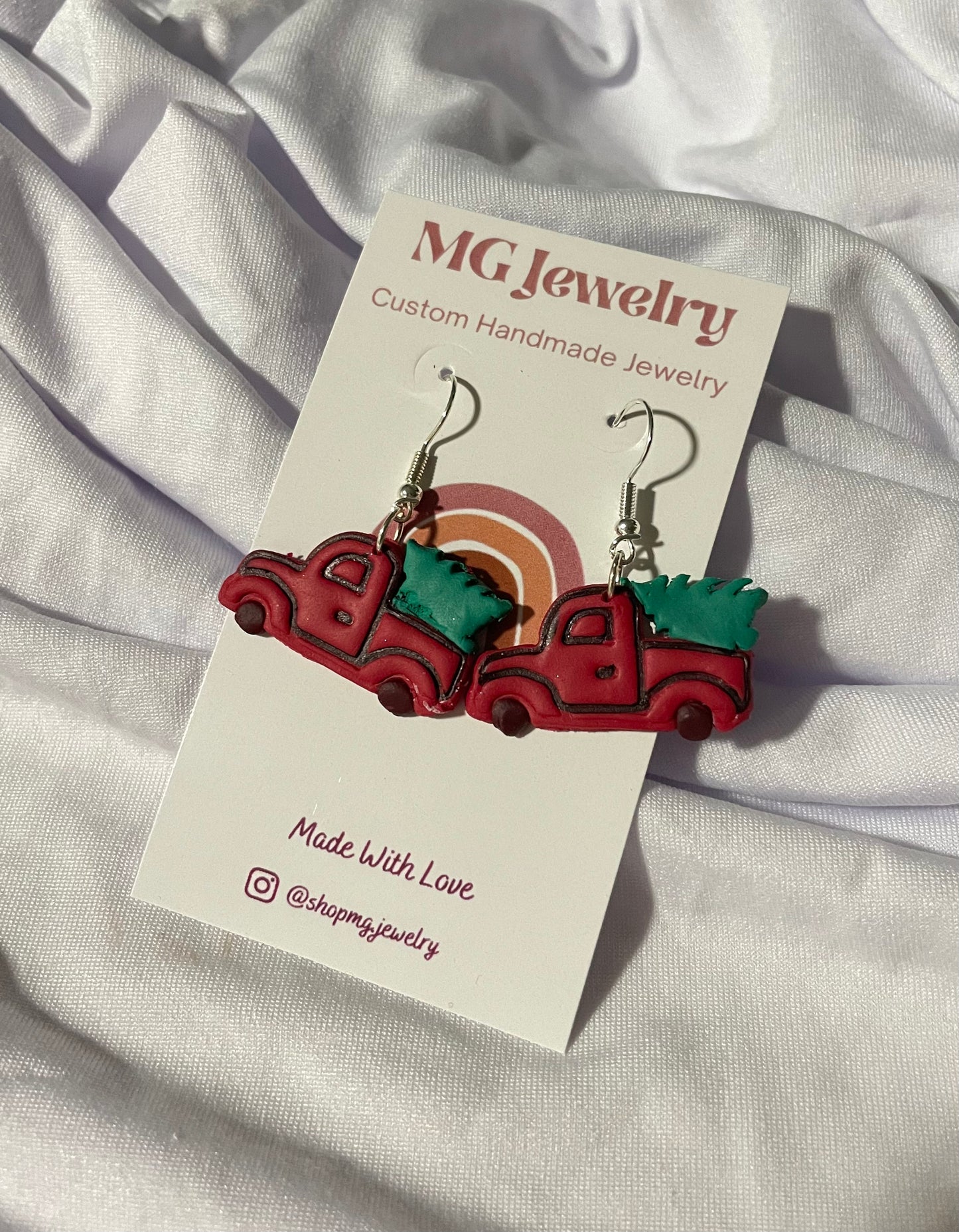 Holiday Truck Earrings