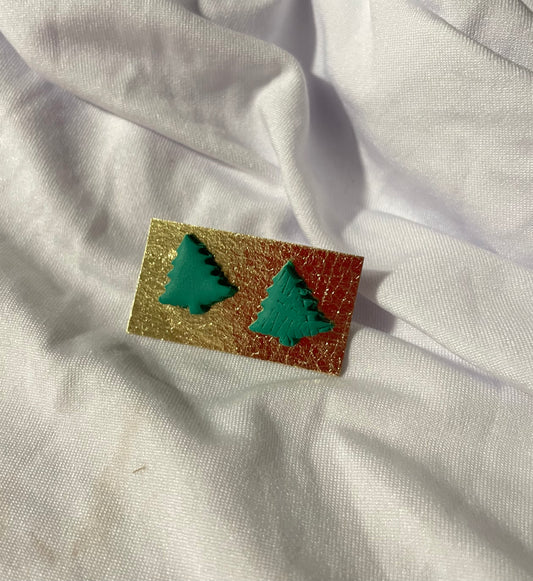 Christmas Tree Stud Earrings