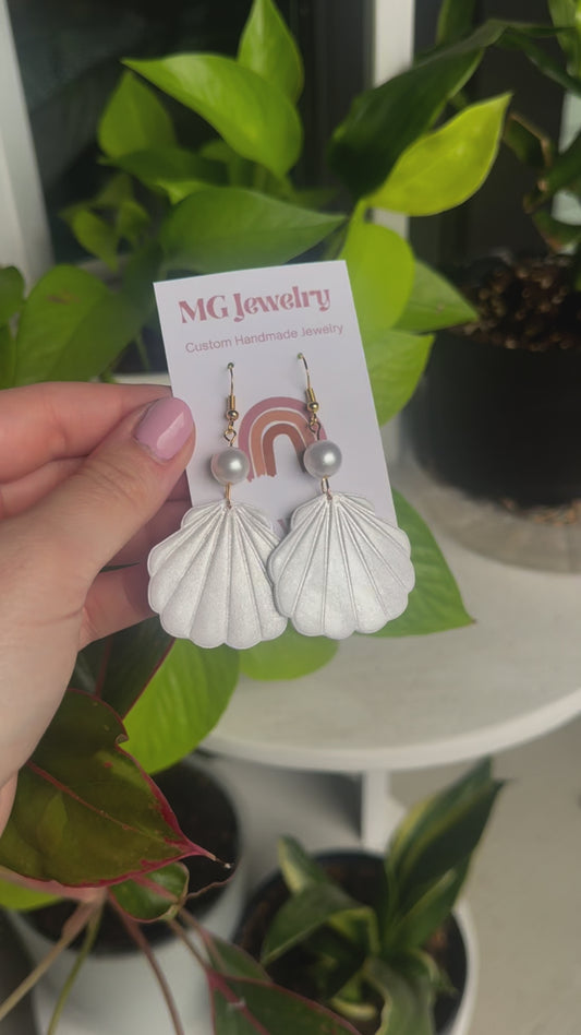 Shimmery Shell Earrings